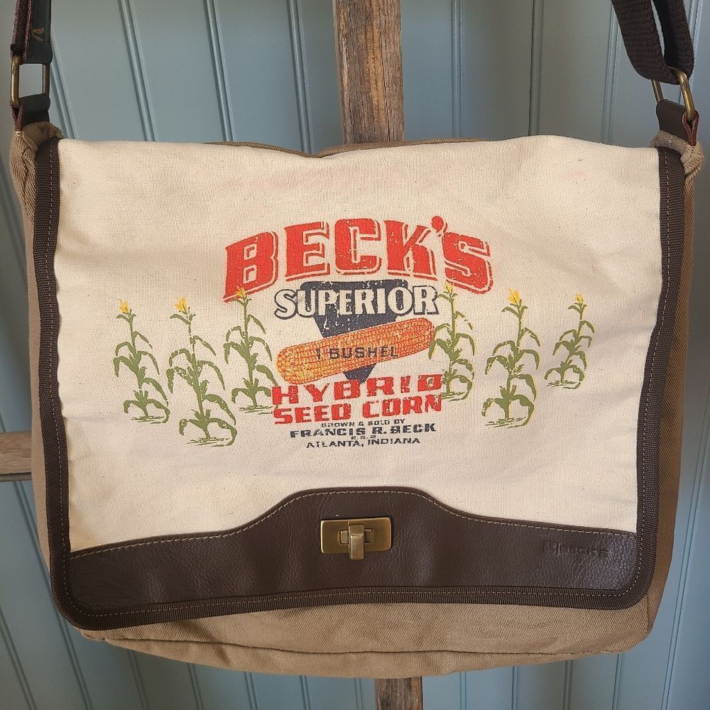 Beck's Corn Canvas Bag with Strap Large